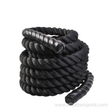 Black 30Ft Strength Training Mount Gym Battle Rope